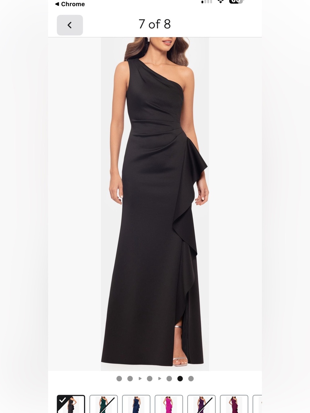Xscape 10 formal black evening gown